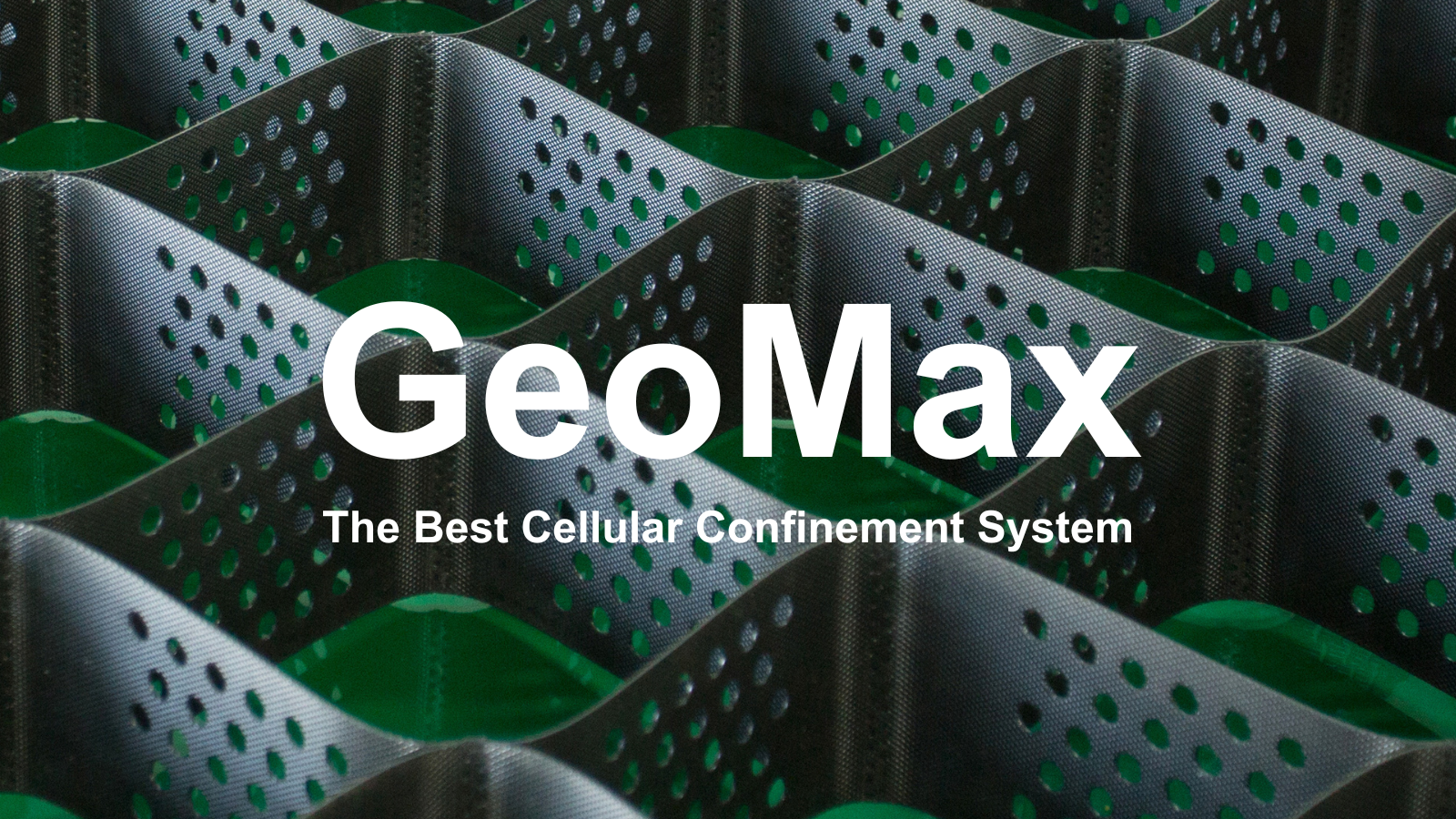 Black HDPE Geocell 150mm Height 356mm Welding Space For Slope Revetments Landfill Lining Heavy Industrial