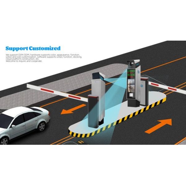 24VDC Автомобильная парковка Барьерная рука Умные Барьерные ворота для LPR парковочного решения