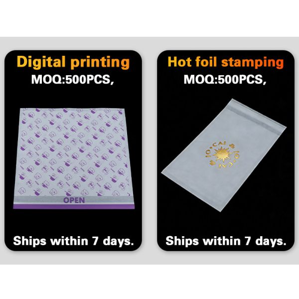 Custom Thin Light Environmental Friendly Glassine Paper Bags with Self Adhesive Stripe