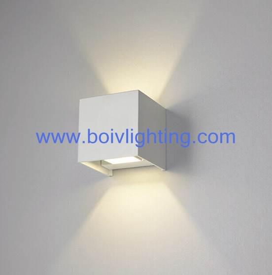 Aluminum Cube Wall Lamos Can Make Outdoor And  Indoor 3W+3W Black Or White Color