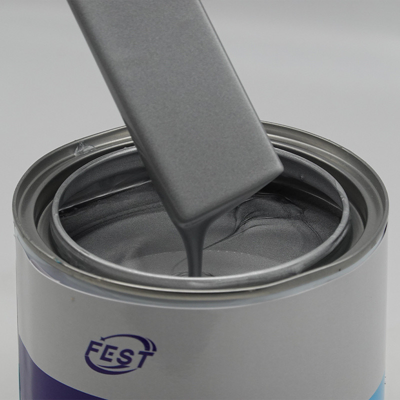 Сильное сцепление Хорошее покрытие Спрей краска Авто Refinish краска Серебряный серый Металлическая краска Цвет для автомобиля