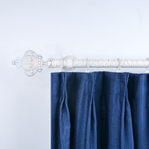 Single And Double 28mm White Iron Curtain Rod Windows Accessories