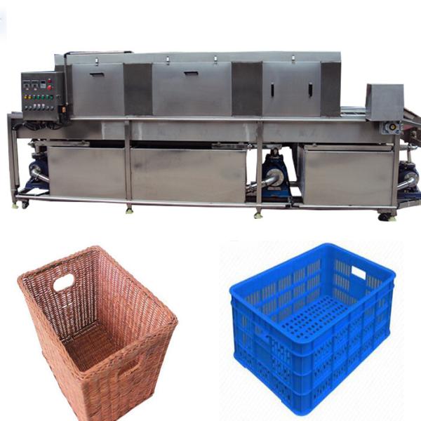 Vegetable Storage Plastic Crate Cleaning Machine , Turnover Industrial Crate Washers