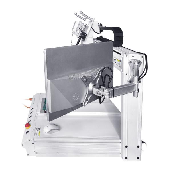 Digital Screen Automatic Soldering Robot White Color With Double Head