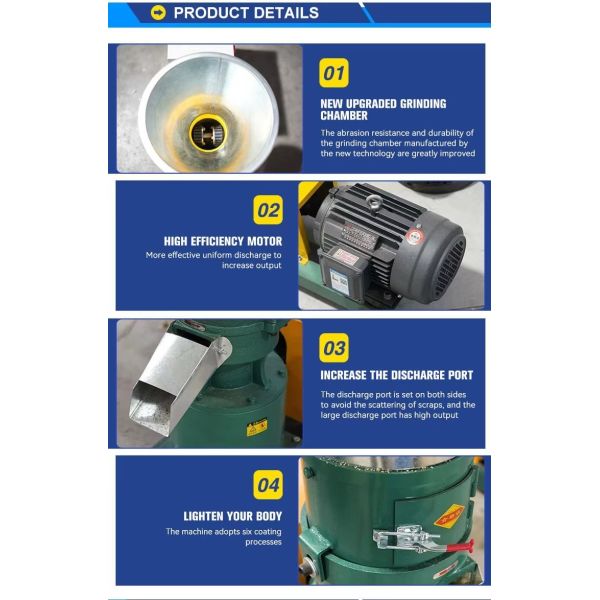 Mini Chicken Cattle Animal Feed Food Pellet Making Machine Poultry Feed Pellet Mill Pelletizer Machine Spare Parts