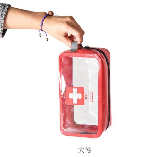 5l Big Red Waterproof Medical Bag For Outdoor Activities Anti Dirty Simple Design