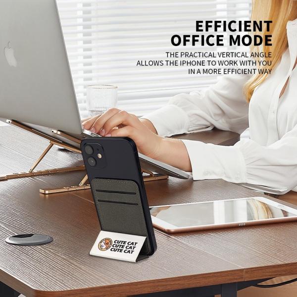 Heat Transfer Magsafe Phone Stand PU Leather Blank Sublimation Phone Card Holder