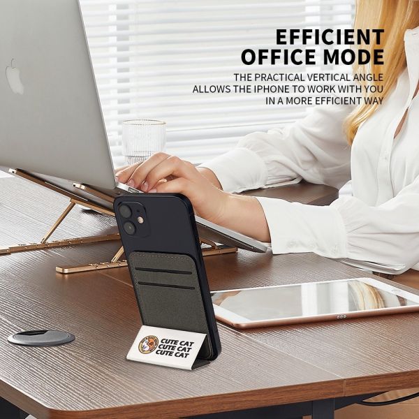 Heat Transfer Magsafe Phone Stand PU Leather Blank Sublimation Phone Card Holder