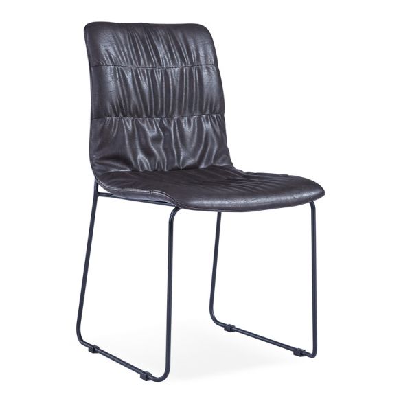 Relax Armrest Painted PU High Back Dining Chair