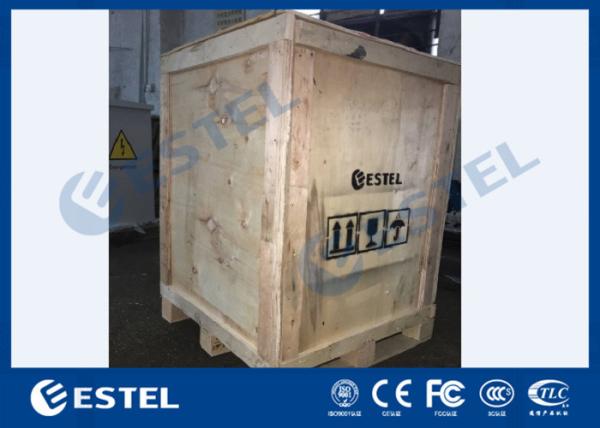 Sandwich Steel IP55 Outdoor Telecom Cabinet Front Rear Access With 1 Unit PDU