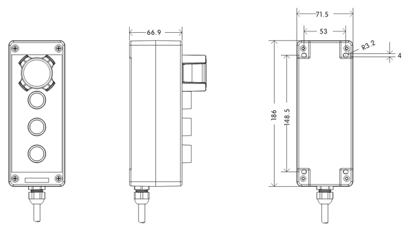 Коробка осмотра лифта компонентов IP65 безопасности лифта CE пластиковая