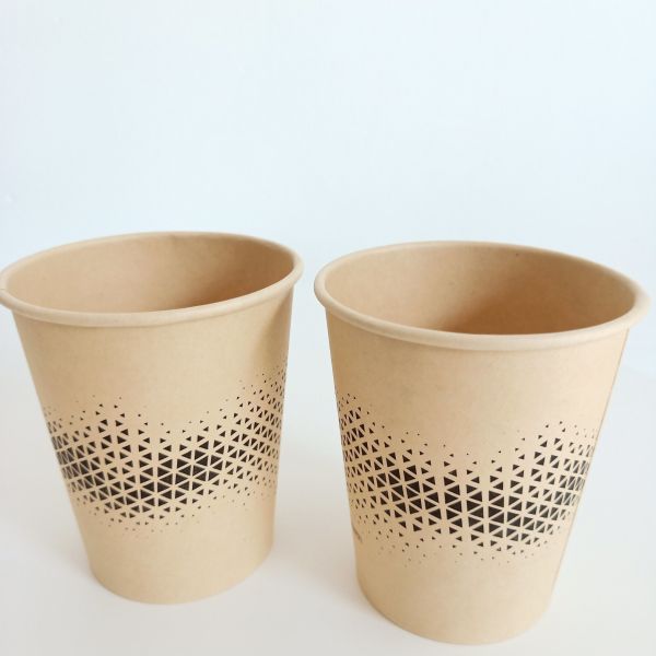 Creative Style Disposable Coffee Tea Paper Cup with Pleasing Designs and Logo Print