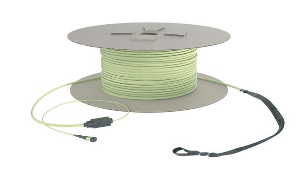 LSZH Mpo Trunk Cable 24 Core Om4 Mtp Cable Pre Terminated LC Connectors