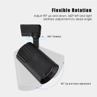 Aluminum Body COB LED Spotlight Commercial Lighting LED Track Spotlight