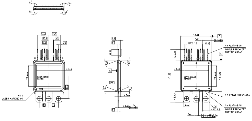 Автомобильные модули IGBT FF450R08A03P2 Power Driver Module IGBT Half Bridge 750V 450A