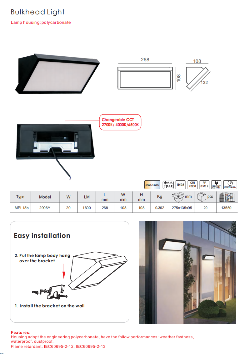 Single Head COB Spotlights Ceiling Downlight 6W 3000K-3400K-4000K 3CCT Square Anti-glare