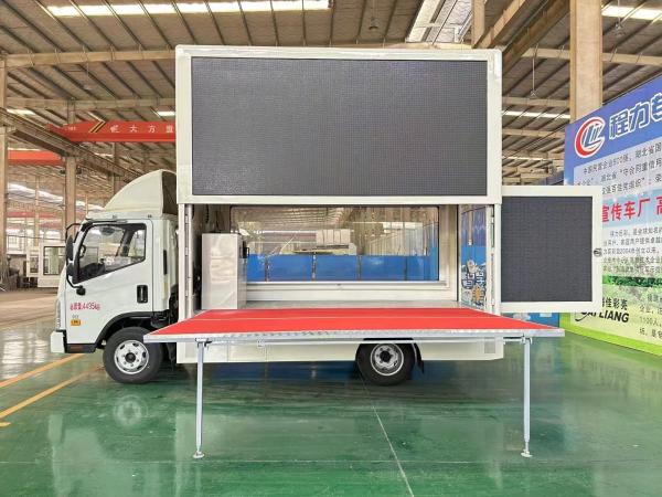 Foton 4X2  Mobile Led Truck Advertising Waterproof P4 P5 P6 Outdoor Vehicle Led Display