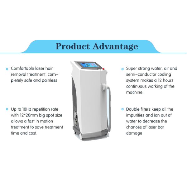 Nubway salon use beauty equipment 808 nm laser hair removal machine for spa