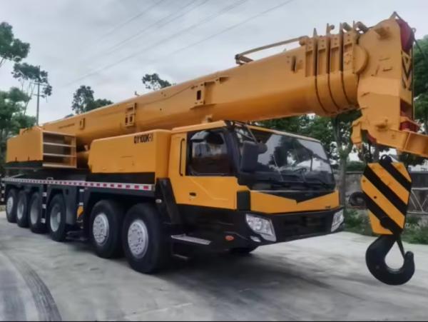 100ton Used Truck With Crane Construction Xcmg QY100 With Remote Control