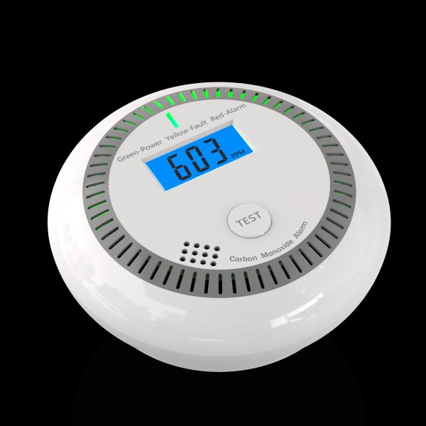 10-Year Lifespan Carbon Monoxide Detector with Electrochemical Sensor and 85dB Alarm Sound