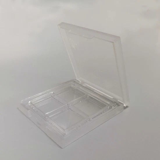 JL-EC206 Empty Makeup Palette Containers Square Plastic Transparent 4 Colors