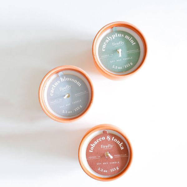 Matte Terracotta Ceramic Candle Jar For Restaurant Hotel Decoration OEM