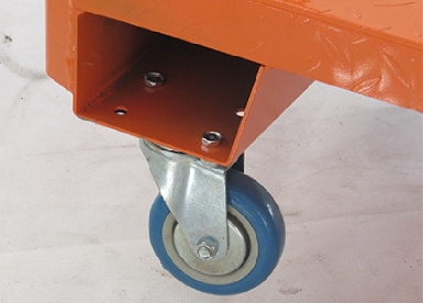 Тяжелая емкость погрузки подводных лодок платформы тележка с бриллиантовой протекторной палубы, 6 колес съемный контейнер