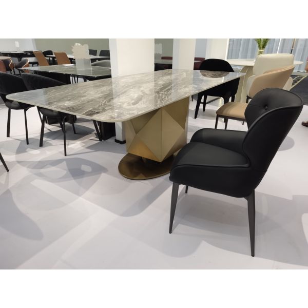 Modern Minimalist Luxurious Rectangular Dining Table Marble Top Home Dining Table Living Room Dining Table