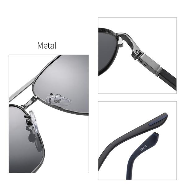 Custom metal polarized sunglasses 5.70 Inches , Men Women Universal Eyewear