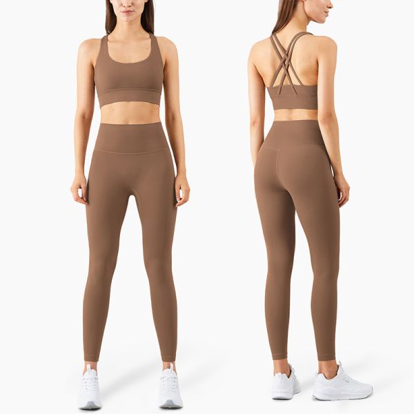 10 Colors Gym Athletic Women Yoga Set Workout Training Sports Set Custom Logo