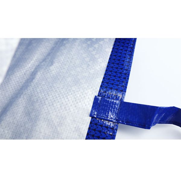 Обращанный сплетенный полипропилен кладет голубое 145Gsm в мешки прокатанное для супермаркета