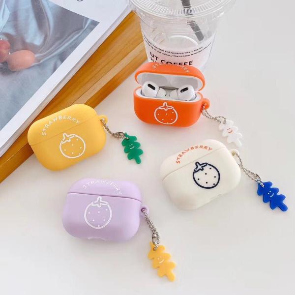 Cute Fruit Airpods Protective Cases  Anti Lost Loop Multi Colors