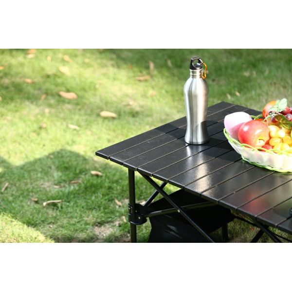 Portable Foldable Camping Chair , Black Car Picnic Table With Chairs
