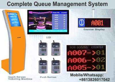 Complete All In One 17 Inch Touch Screen Ticket Dispenser Hospital Queuing System