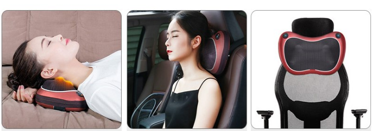 Physiotherapy Electric Massage Pillow Magnets Combined With Hot Compress