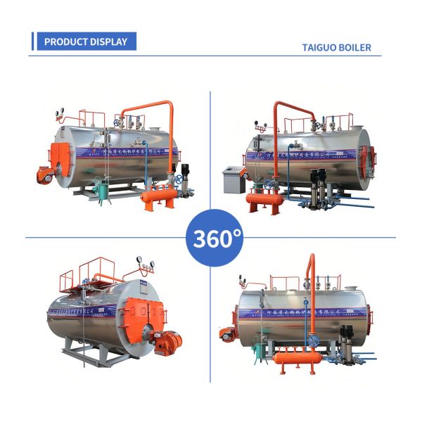 Горизонтальный промышленный паровой котел серии WNS 0,5т/ч-20т/ч