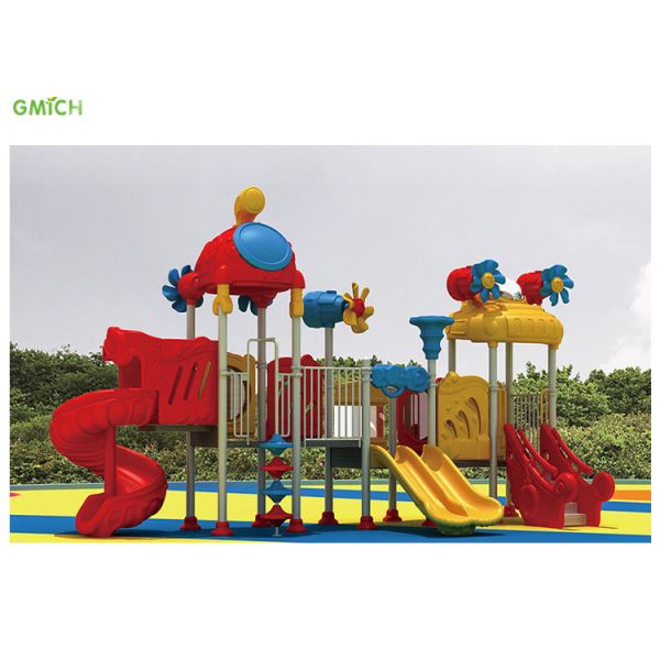 Hot Sale Outdoor Playground Equipment Plastic Slide Kids Amusement Park Play Set