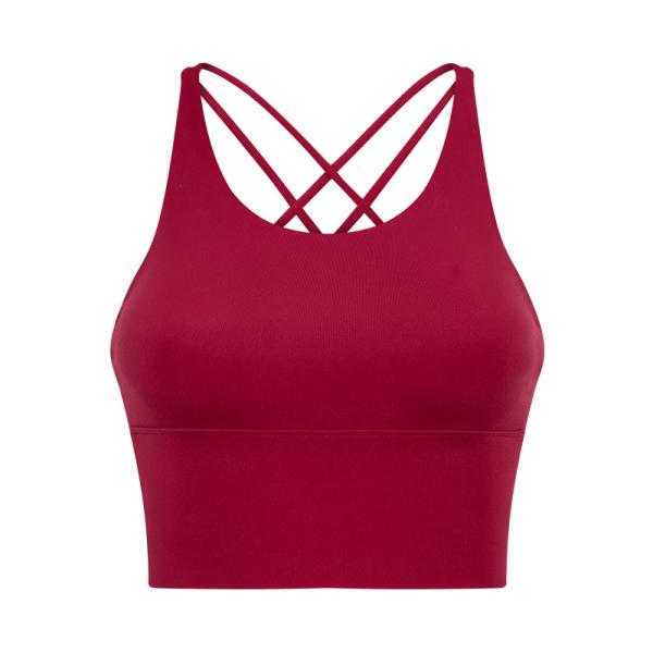 2021 popular Criss Cross Back  Yoga top Women'S  activewear Sports Fitness Bra