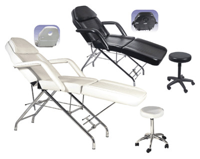 Adjustable White Massage Table Chair Furniture Foldable With Breathing Hole