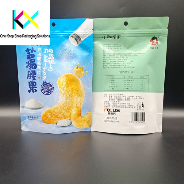 Custom Food Packaging Bags For Food And Snacks Stand Up Pouch With Barrier Foil Adopt Digital Printing