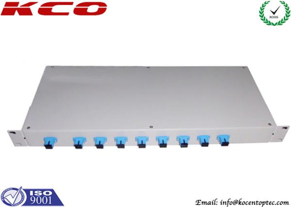 1*8 2*8 Fiber Optic Splitter Patch Panel / 1x8 2x8 Rack Mount Passive PLC Splitter SC FC