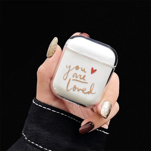 Music tracker Protective Cartoon Clear PC Cover Chargeable Headphone Case for Apple Airpods 1&2 Charging Case