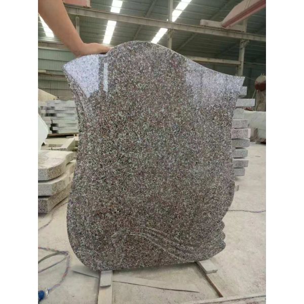 Grey / Brown Granite Memorial Headstones , Memorial Granite Stones Granite Grave Slabs