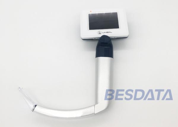316 Medical Stainless Steel Anesthesia Video Laryngoscope With 2.5'' Color LCD Led Light 360
