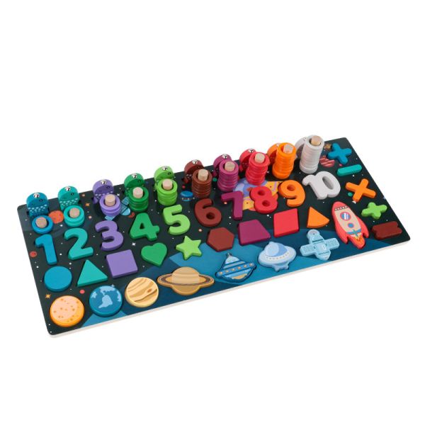Creative Baby Developmental Toys Universe Six In One Logarithmic Board