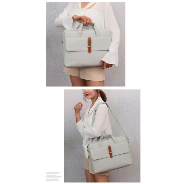 Female Computer Laptop Bag 13.3 - 15.6 Inch Washable Oxford Customized Logo