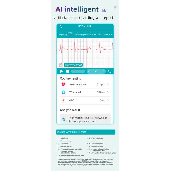 Экран касания дозора ЭКГ медицинской ранга дам умный полный 1,3 дюйма ОДМ