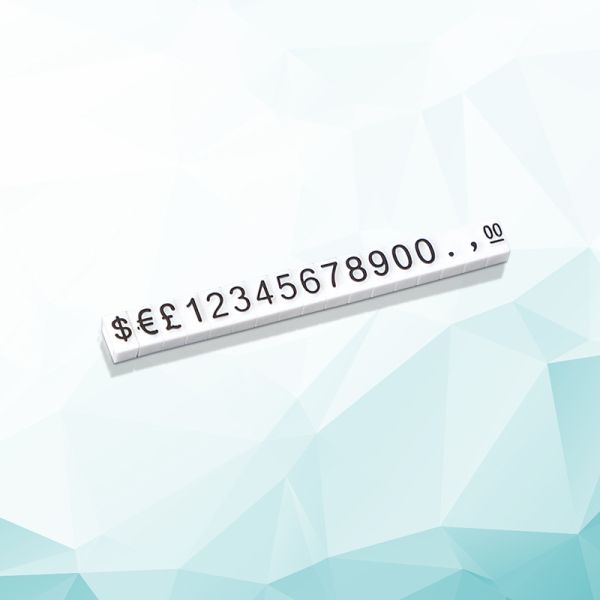 Кубическая форма Чистый черный пластиковый тег для розничных выставок в часовых и ювелирных магазинах