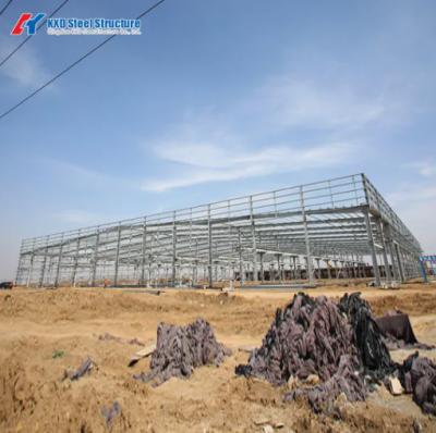 Construction de charpente métallique, bâtiment en acier, section de structure en acier H, colonne et poutre, entrepôt et atelier structurels