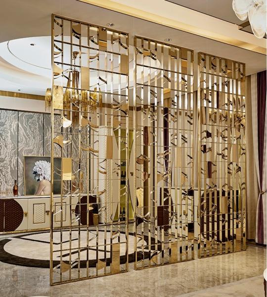 Hairline Black Stainless Steel Perforated  Panels For Hotels/Villa/Lobby/Shopping Mall